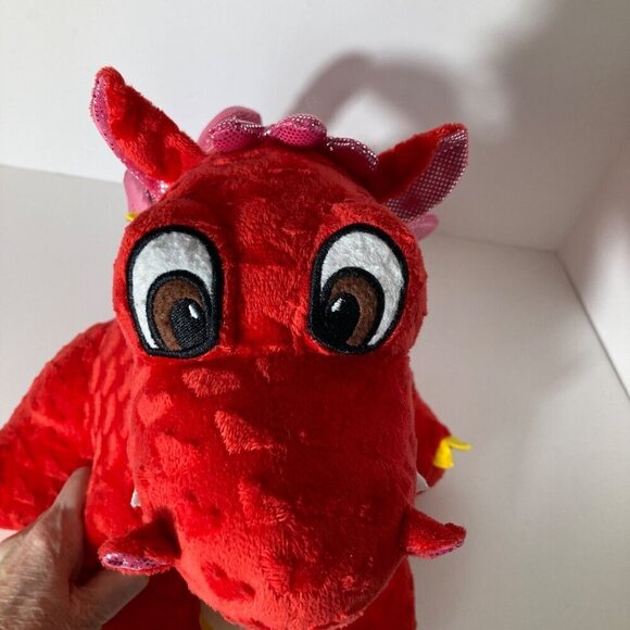 Fengtuo International Dragon Plush Red‎ Gold 11 x 12" - Picture 6 of 8